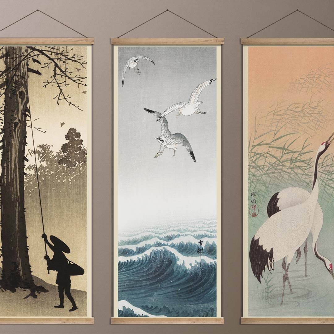 Japanese Poster and Hanger