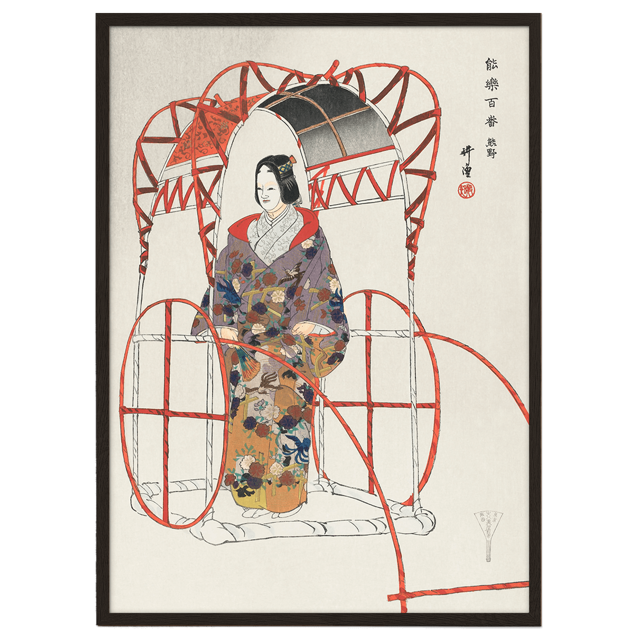 Scene from the No Play Yuya by Kogyo Tsukioka