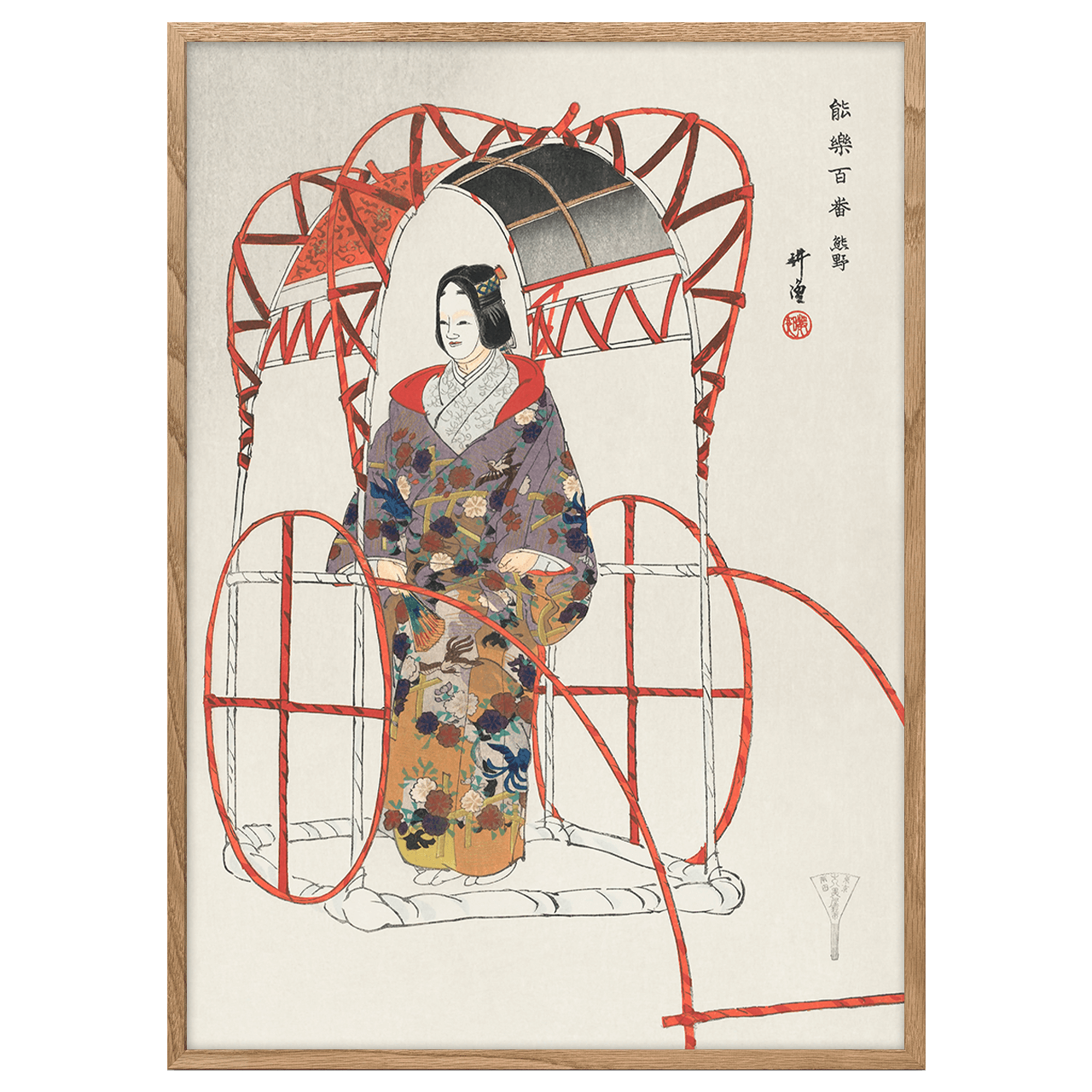 Scene from the No Play Yuya by Kogyo Tsukioka