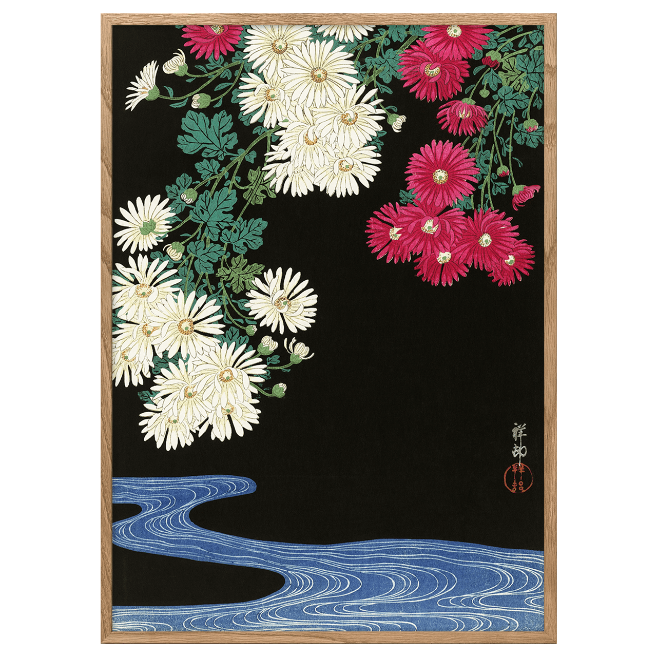 Chrysanthemums by Ohara Koson
