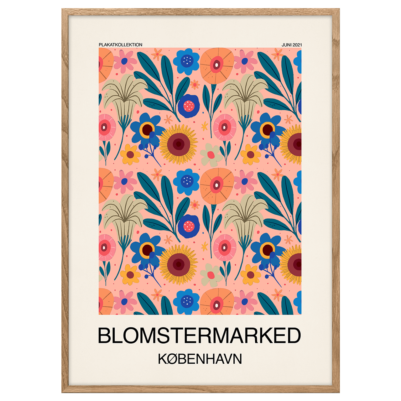Flower Market Copenhagen Poster