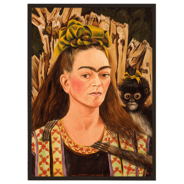 Self-portrait with monkey 2 by Frida Kahlo