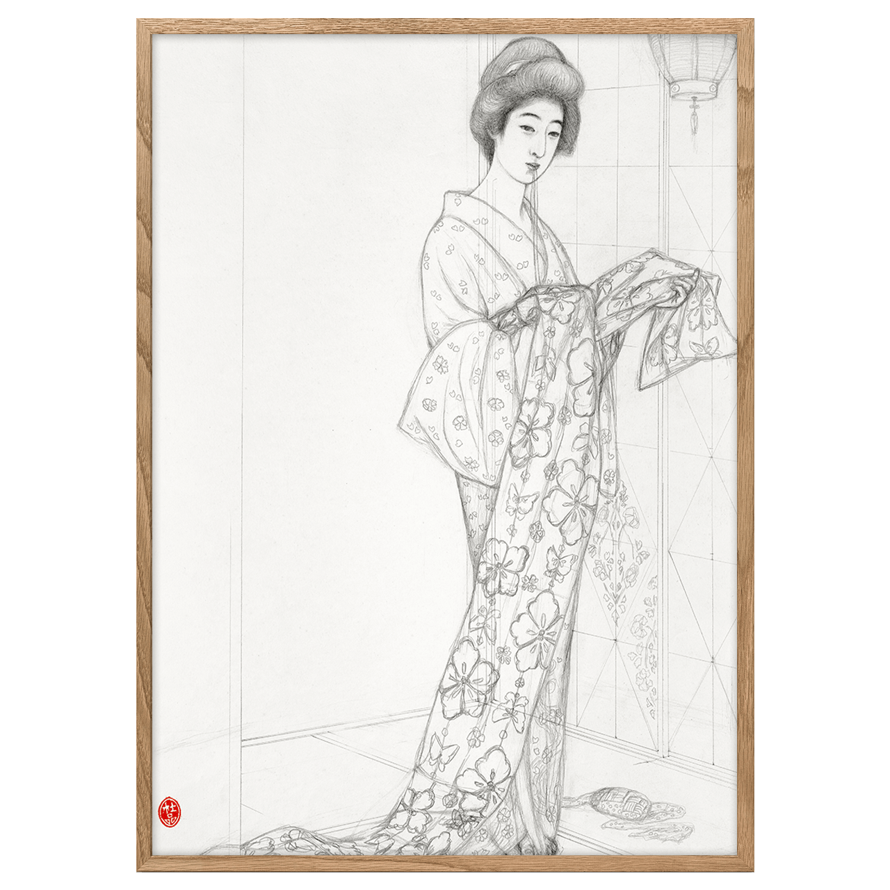 Girl in a Summer Kimono by Goyo Hashiguchi