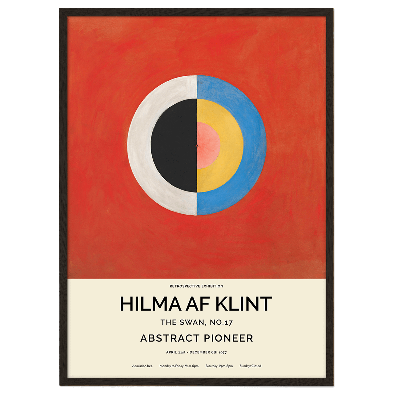 The Swan No.17 (Hilma af Klint) Poster