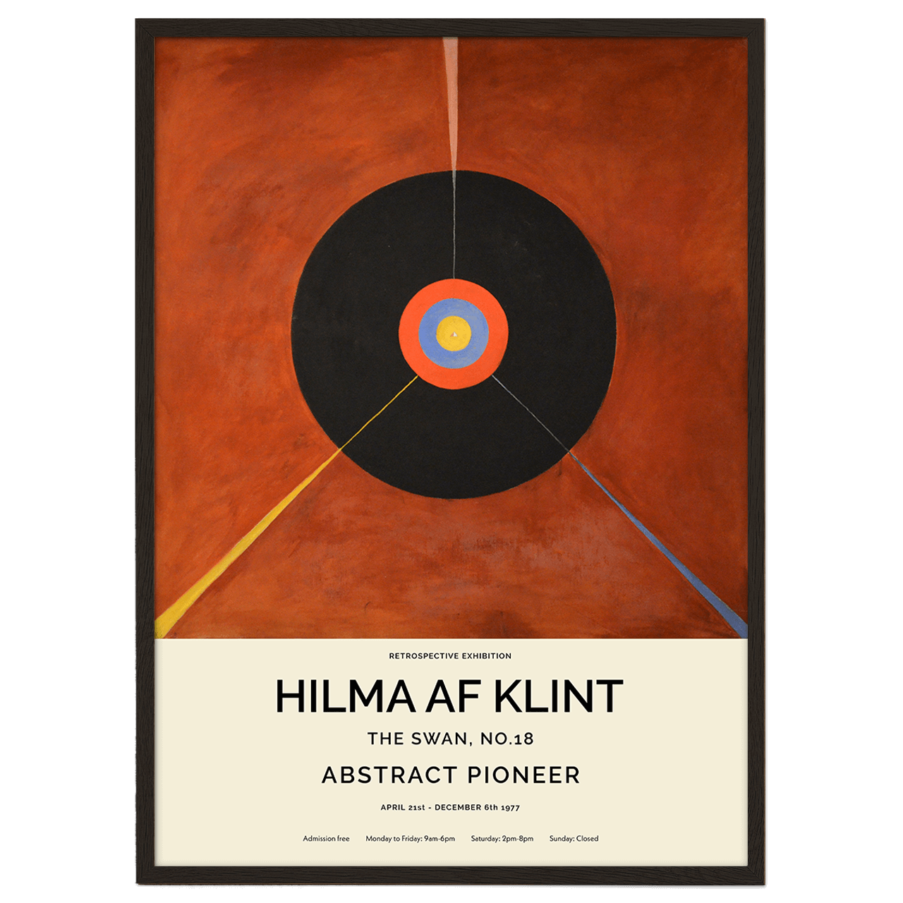 The Swan No.18 (Hilma af Klint) Poster
