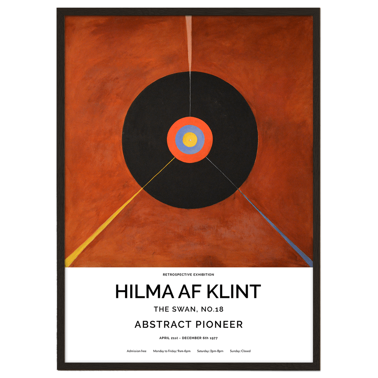 The Swan No.18 White (Hilma af Klint) Poster
