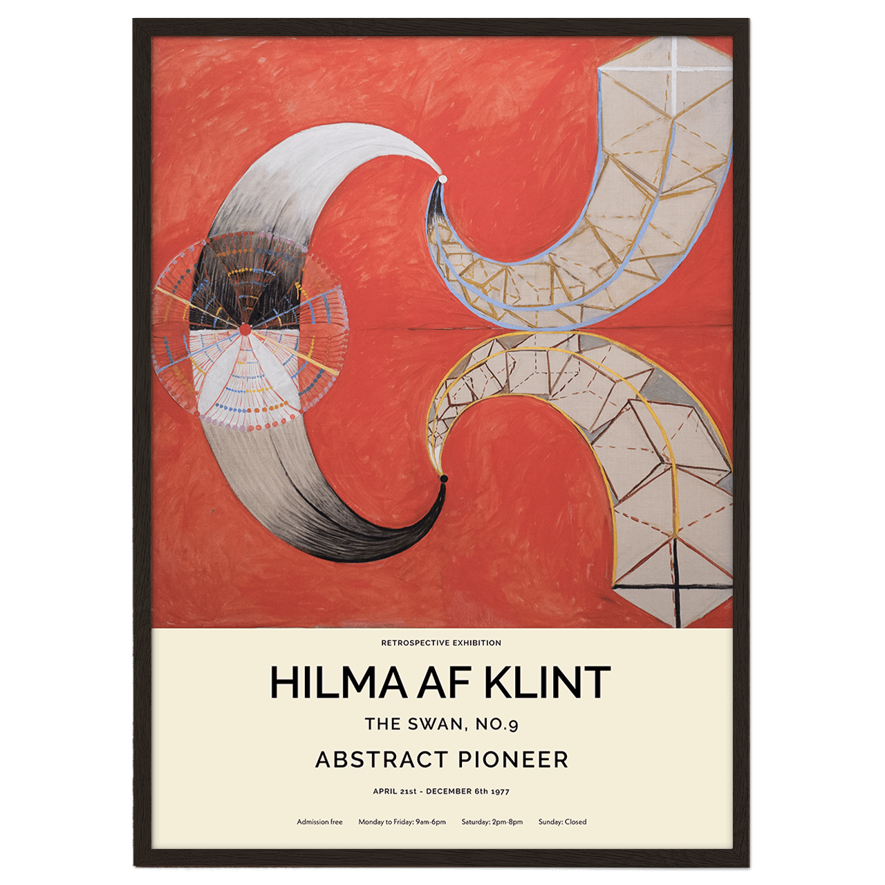 The Swan No.9 (Hilma af Klint) Poster