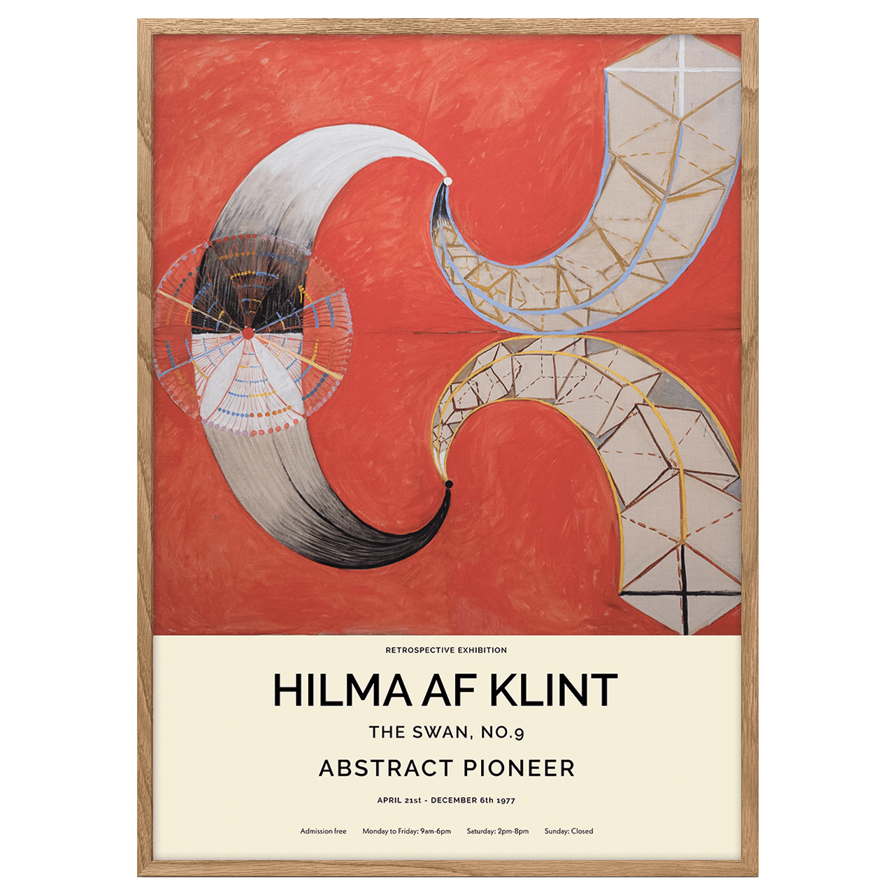 The Swan No.9 (Hilma af Klint) Poster