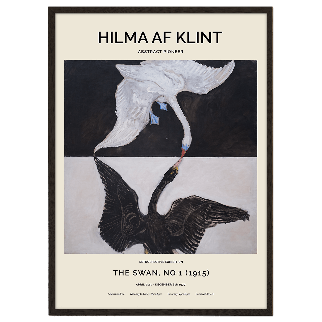 The Swan No.1 (Hilma af Klint) Poster