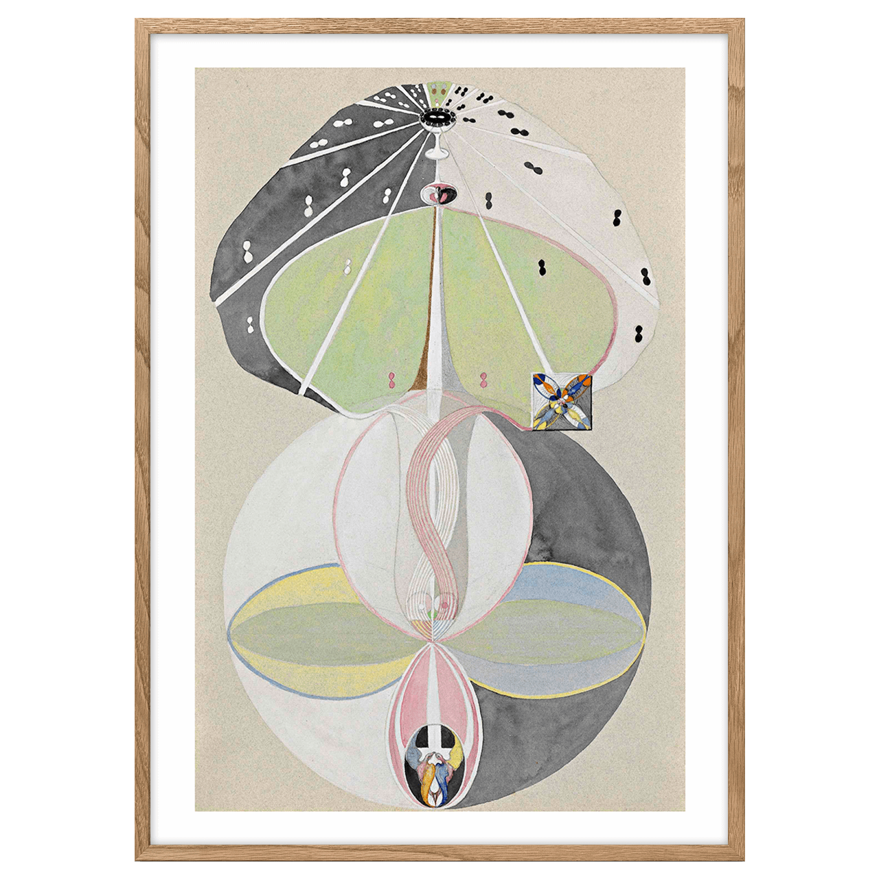 Tree of Knowledge No.3 Full Print (Hilma af Klint) Poster