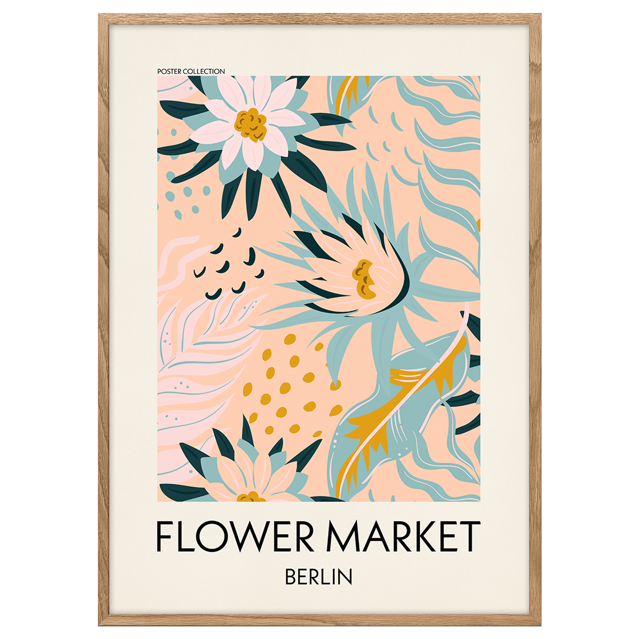 Flower Market Berlin Poster