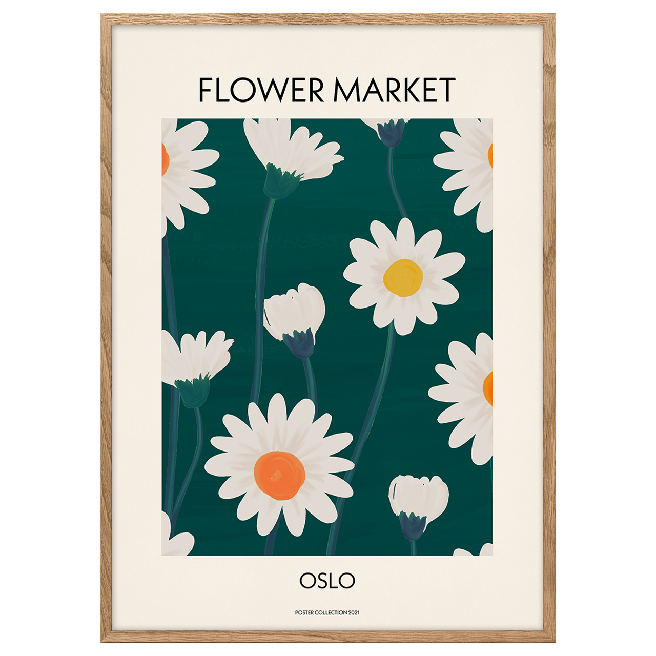 Flower Market Oslo Poster