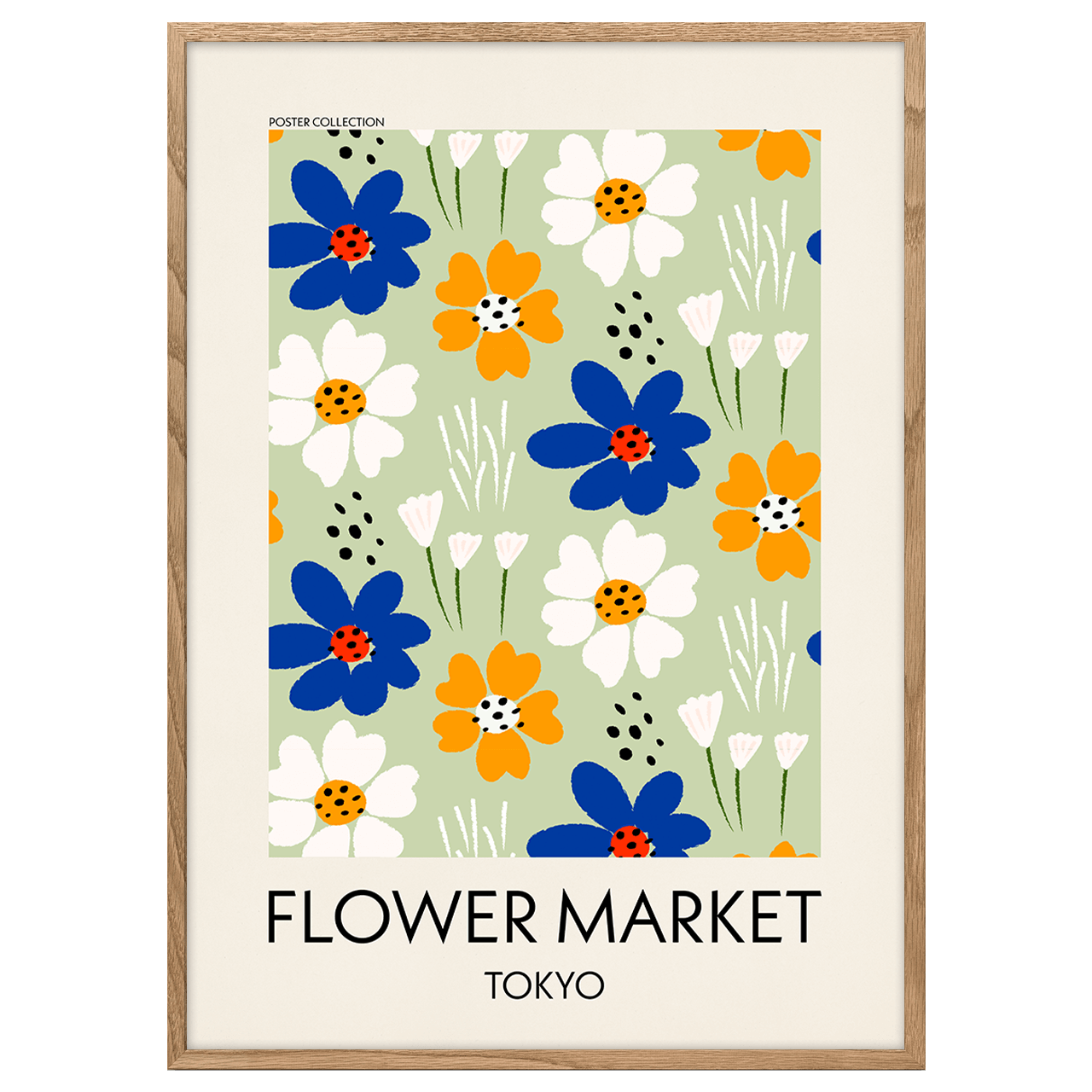 Flower Market Tokyo Poster