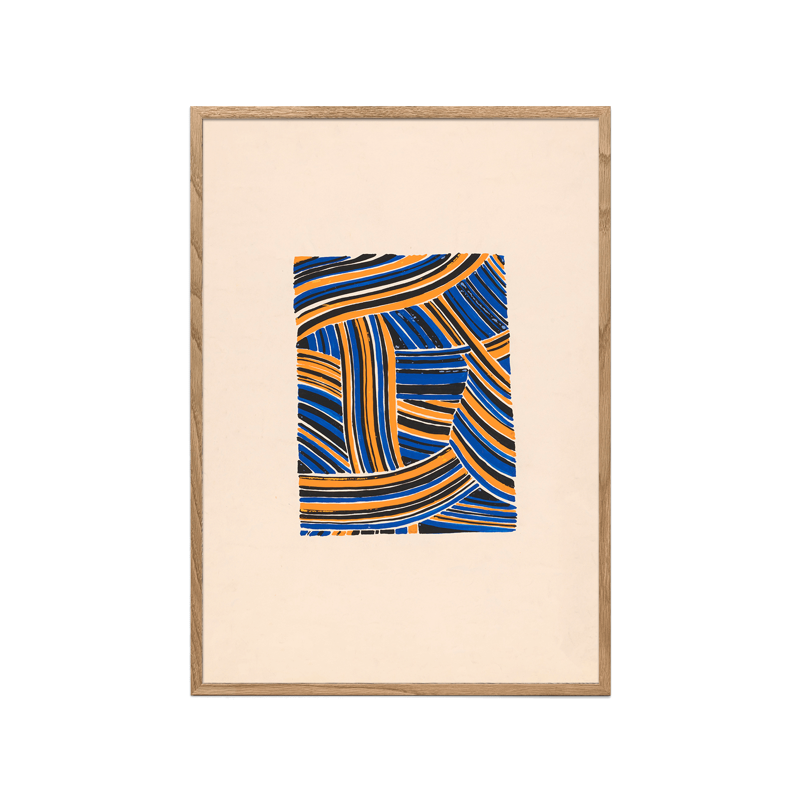 Blue, Black and Orange