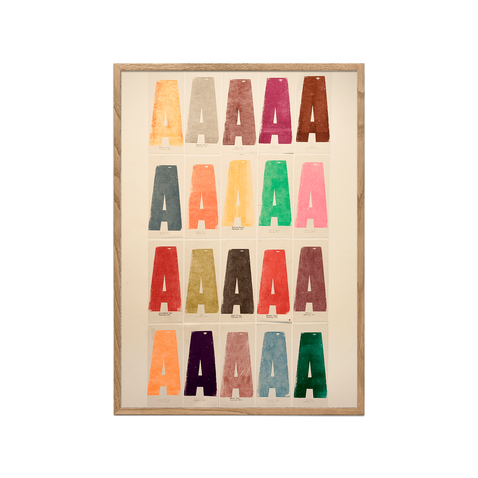 Pantone Letter A