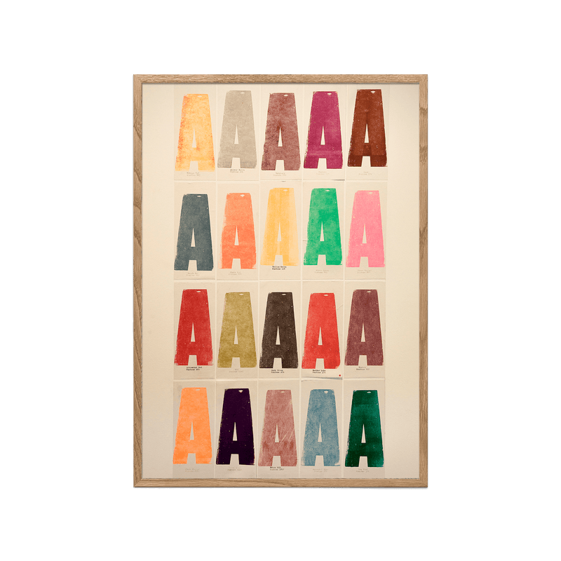 Pantone Letter A