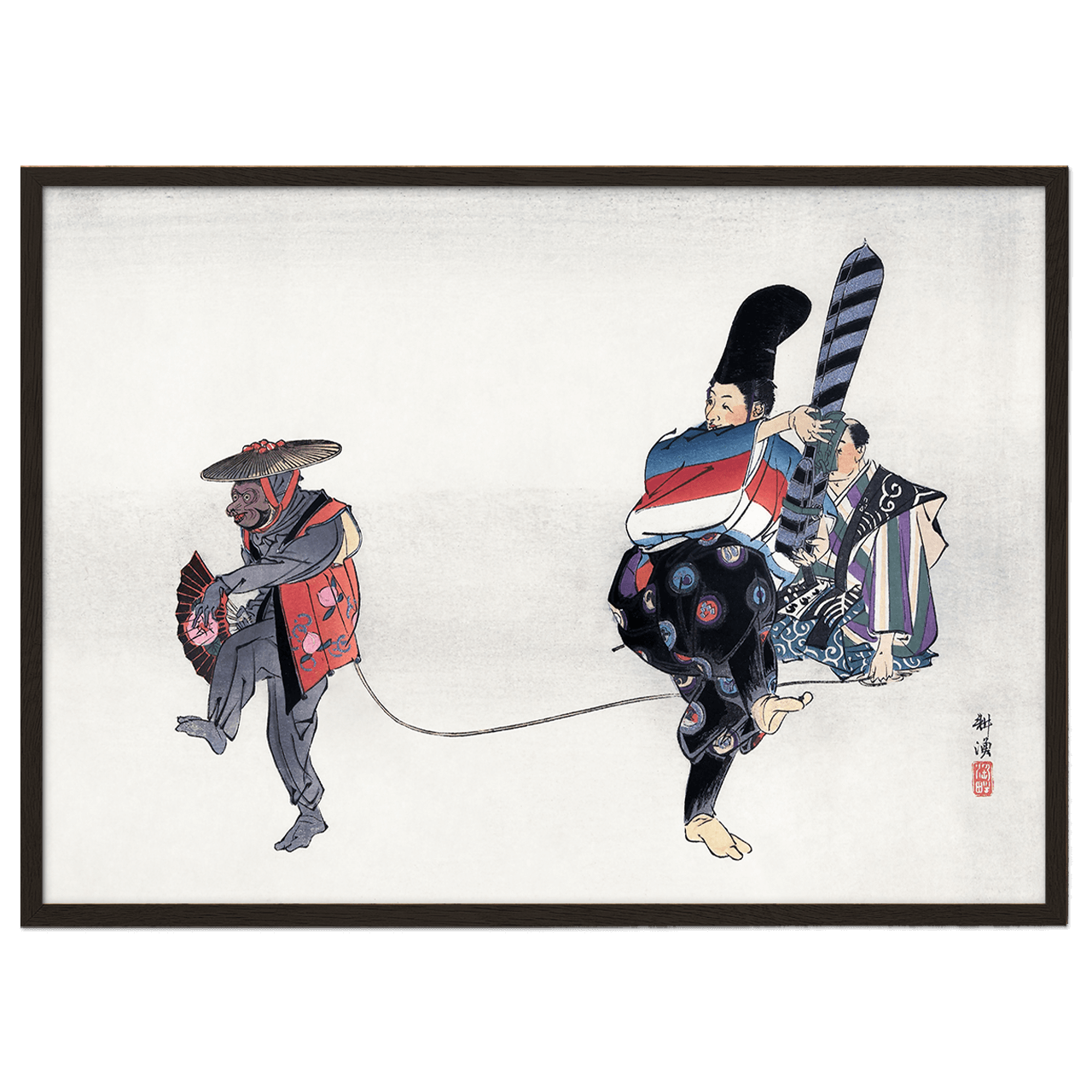 Scene from the Noh play Utsubozaru by Kogyo Tsukioka