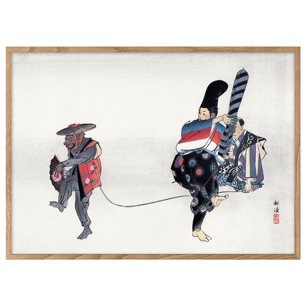 Scene from the Noh play Utsubozaru by Kogyo Tsukioka