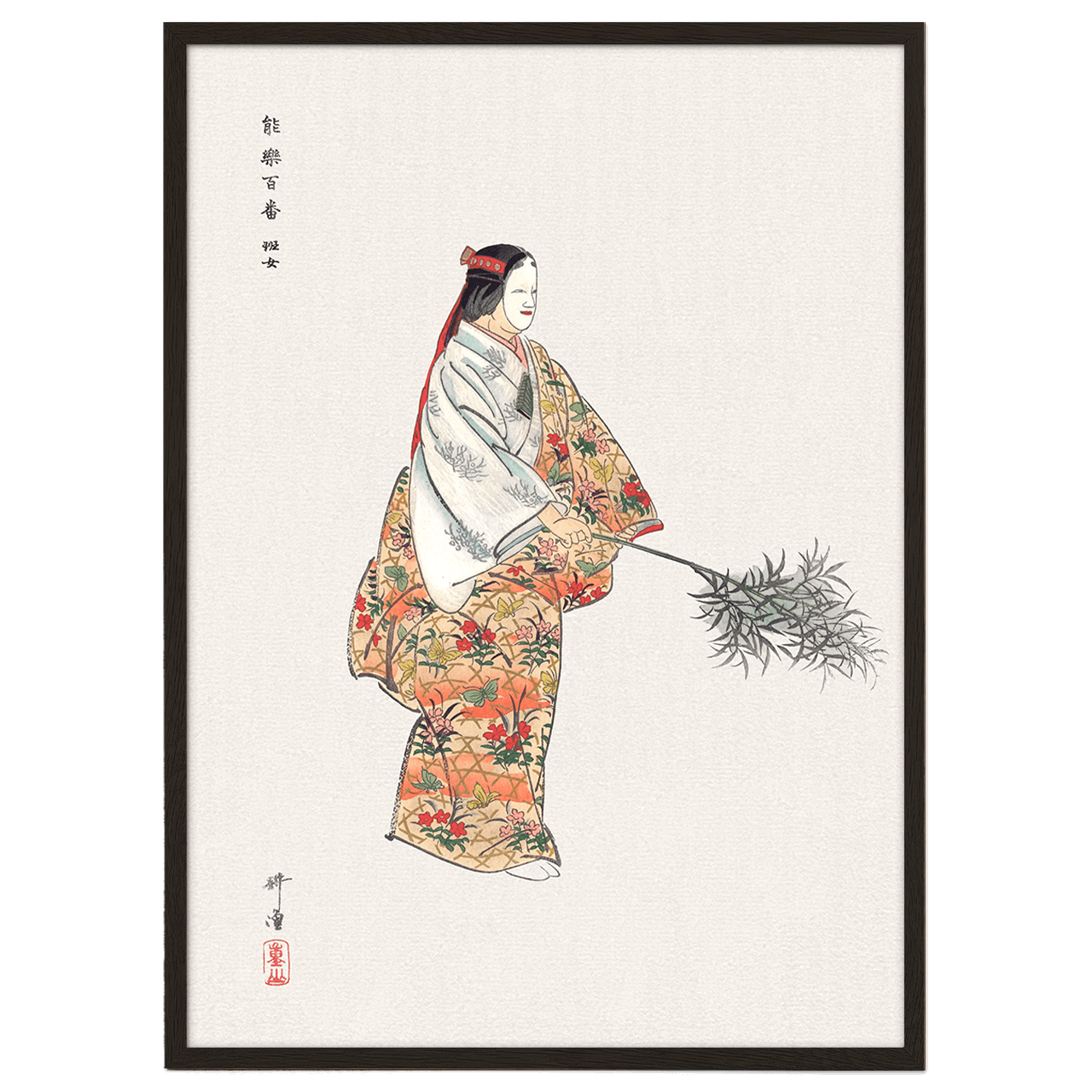 Actor in the No Play Hanjo by Kogyo Tsukioka