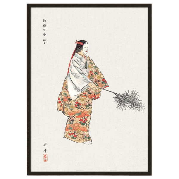 Actor in the No Play Hanjo by Kogyo Tsukioka