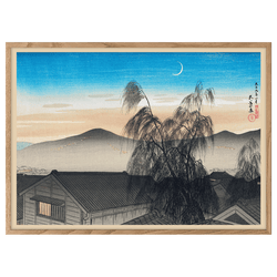 Evening Moon over Kōbe by Goyo Hashiguchi