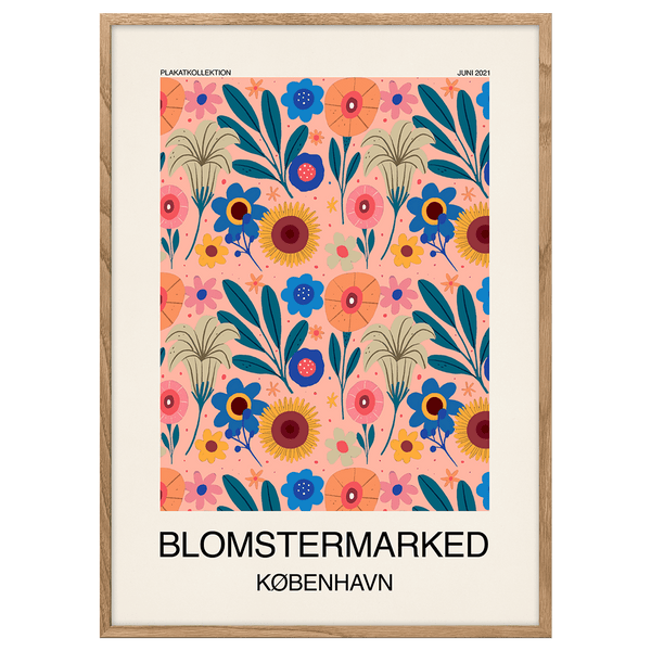 Flower Market Copenhagen Poster