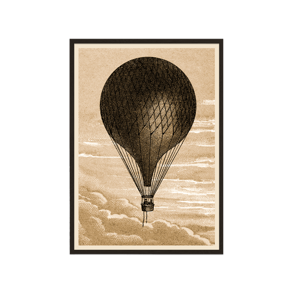 Floating Vintage Hot Air Balloon