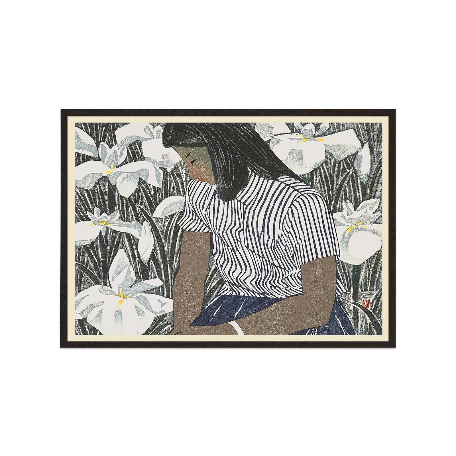 Girl and Iris