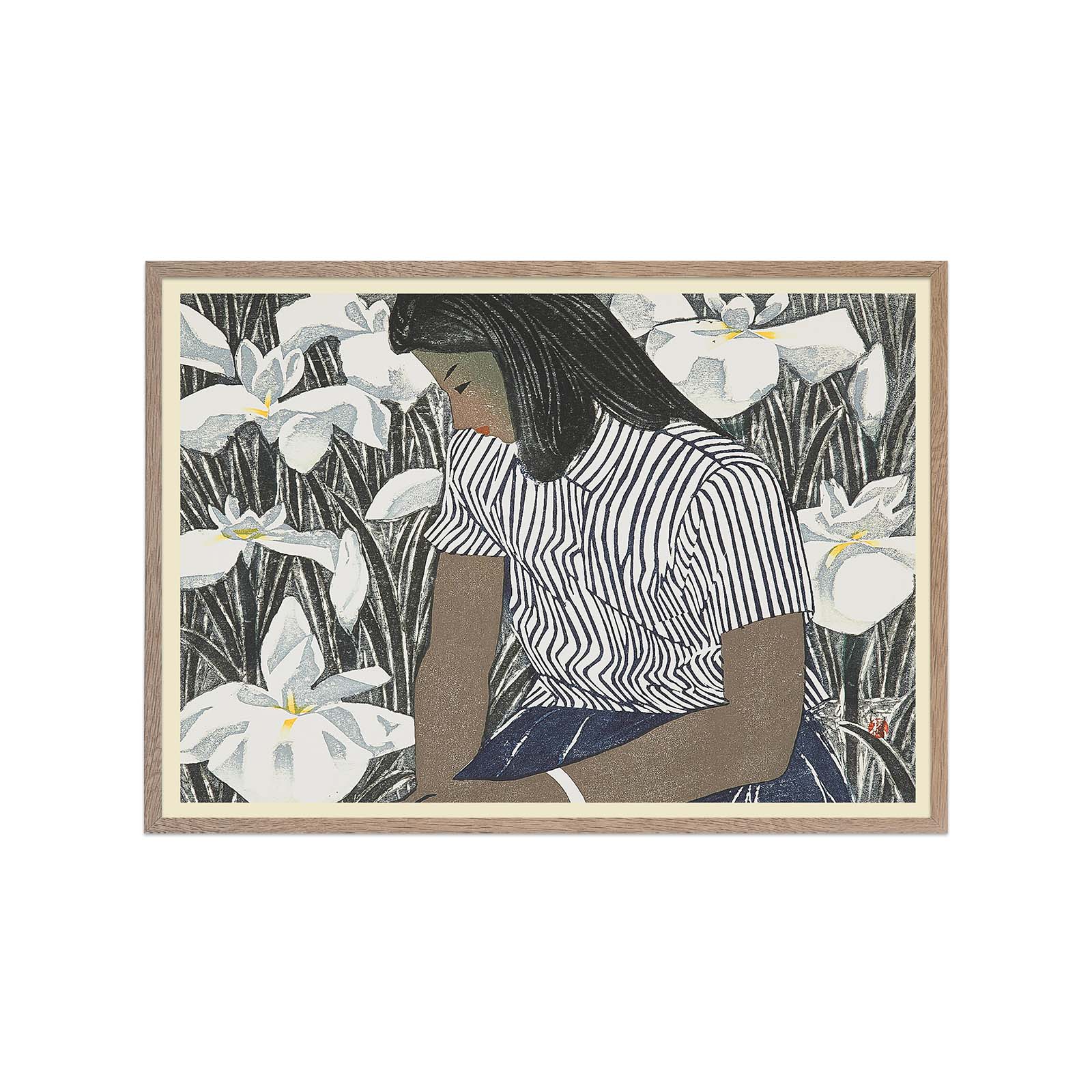 Girl and Iris