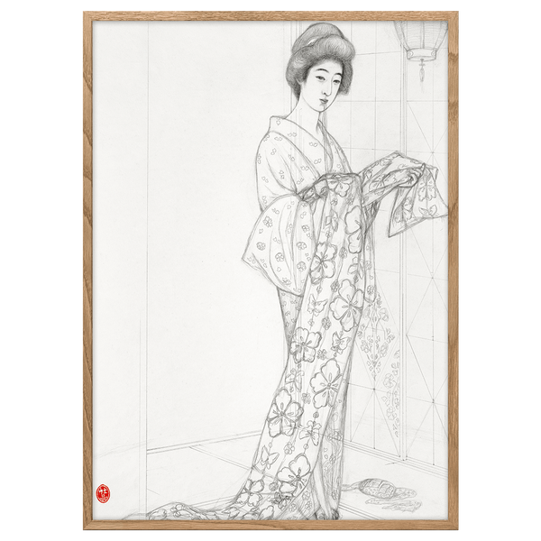 Girl in a Summer Kimono by Goyo Hashiguchi