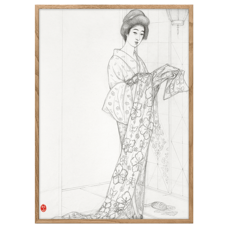 Girl in a Summer Kimono by Goyo Hashiguchi