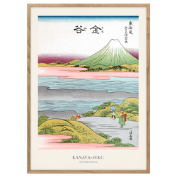 Kanaya-Juku by Hokusai