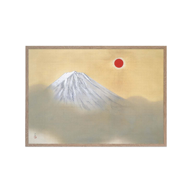 Mount Fuji and Red Sun