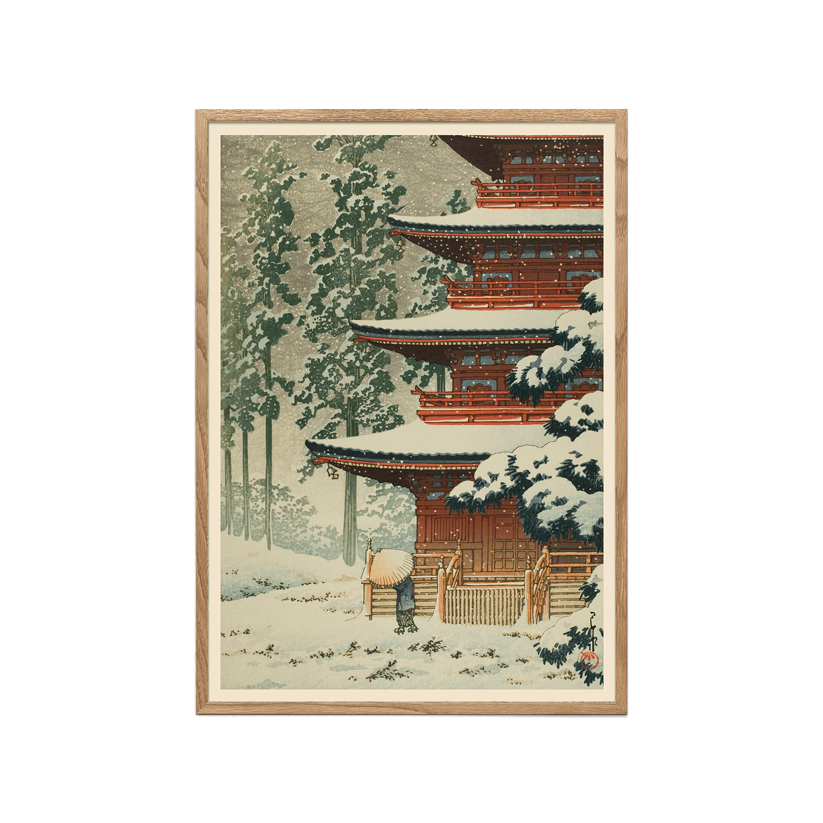 Saisho-in Temple in Snow