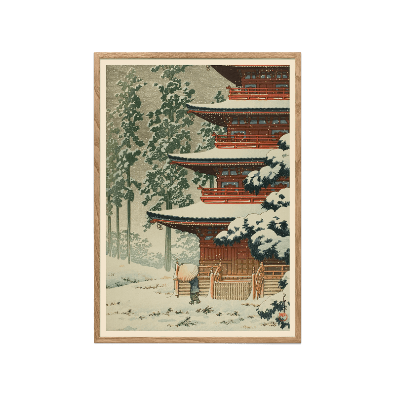 Saisho-in Temple in Snow