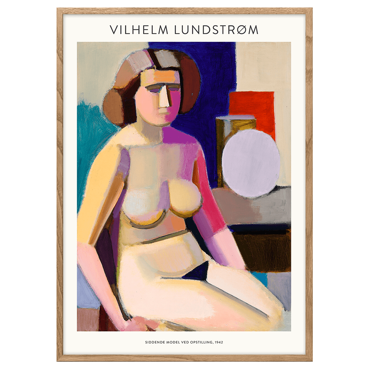 Siddende Model Ved Opstilling 1942 (Vilhelm Lundstrøm)