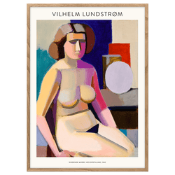 Siddende Model Ved Opstilling 1942 (Vilhelm Lundstrøm)