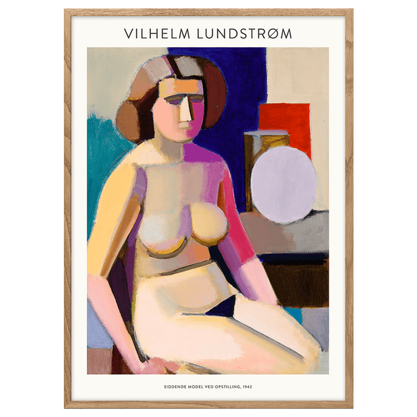 Siddende Model Ved Opstilling 1942 (Vilhelm Lundstrøm)