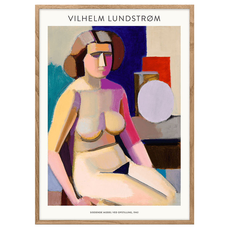 Siddende Model Ved Opstilling 1942 (Vilhelm Lundstrøm)