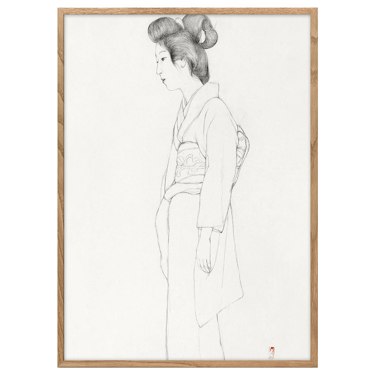 Study of a standing woman by Goyo Hashiguchi