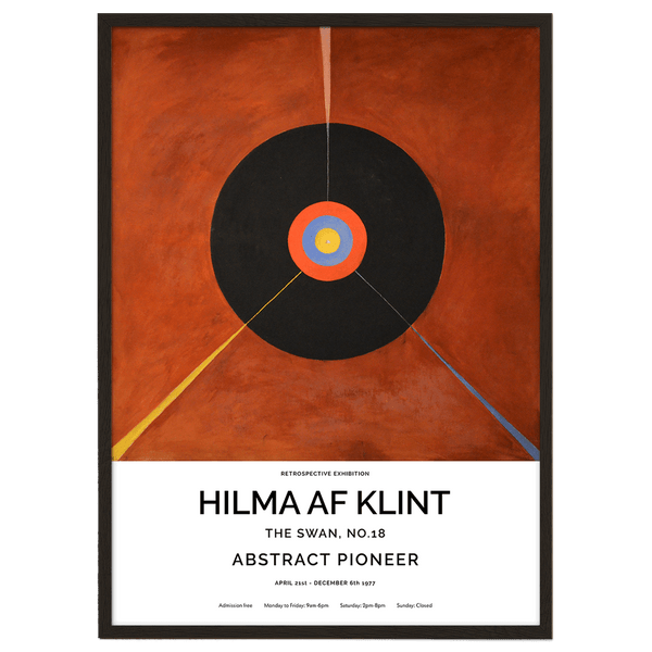 The Swan No.18 White (Hilma af Klint) Poster