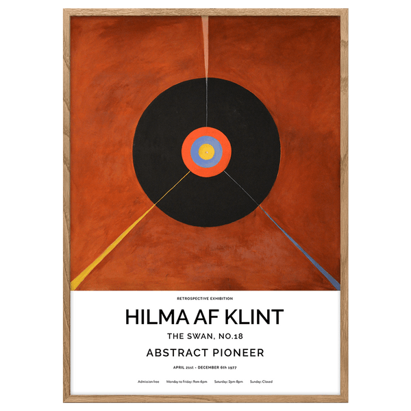 The Swan No.18 White (Hilma af Klint) Poster