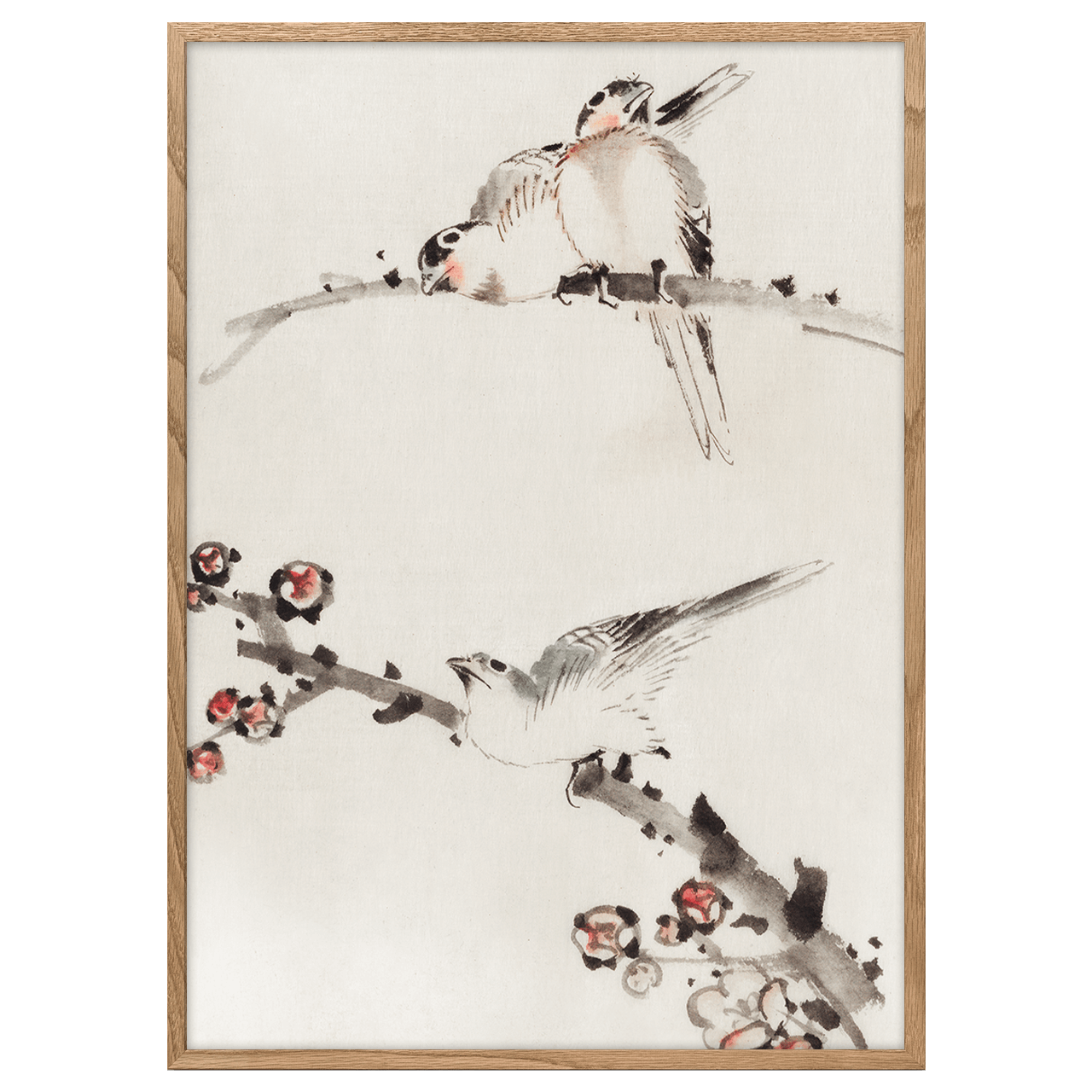 Three Birds on Branches