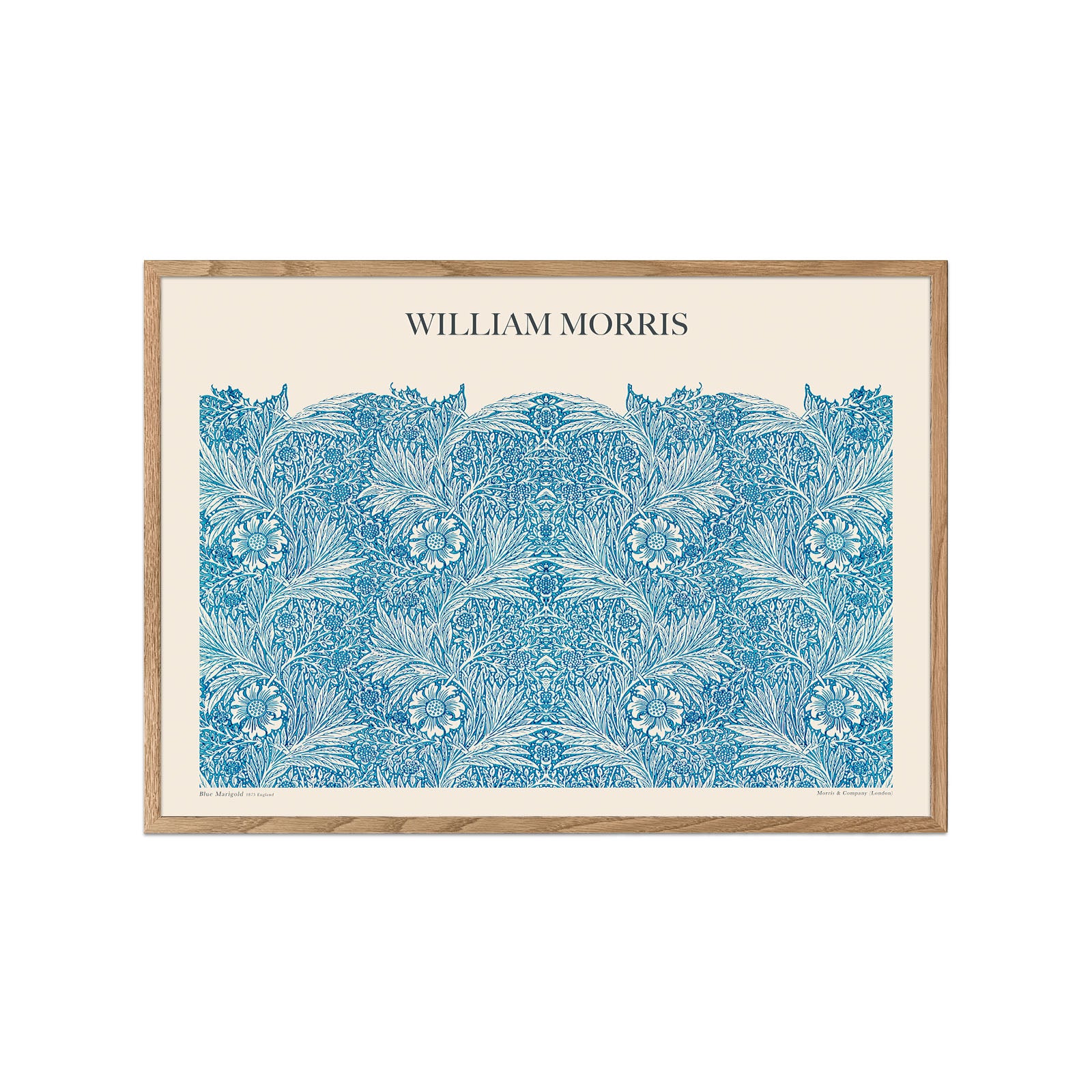 William Morris - Blue Marigold (Horizontal)
