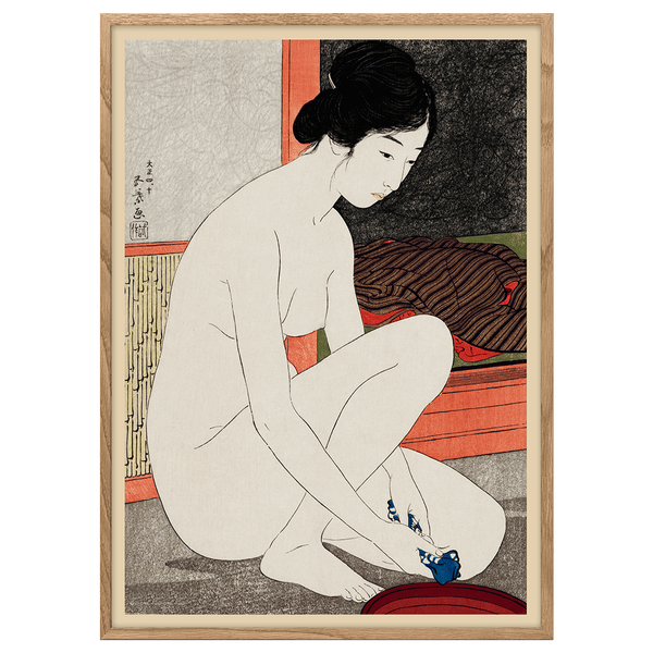 Woman Applying Rouge by Goyo Hashiguchi