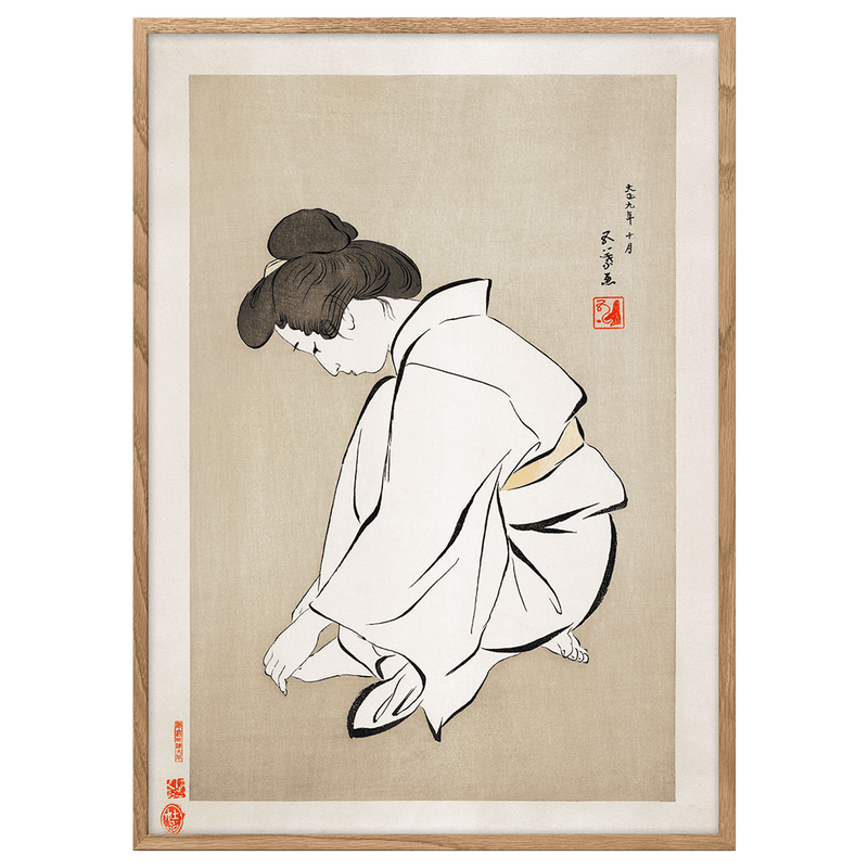 Woman Cutting Her Toenails by Goyo Hashiguchi