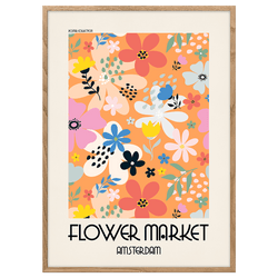 Flower Market Amsterdam Poster