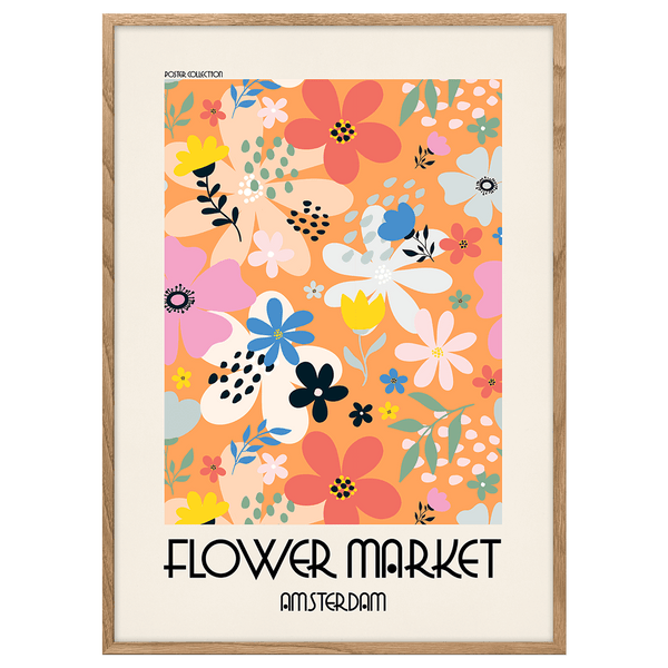 Flower Market Amsterdam Poster