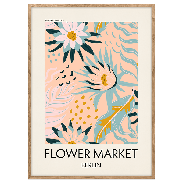 Flower Market Berlin Poster