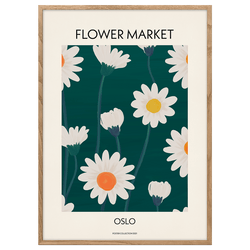 Flower Market Oslo Poster